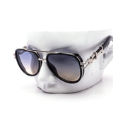 12 Pack: Luxury Oversized Aviator Metal Accent Gradient Wholesale Sunglasses