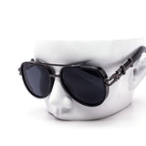 12 Pack: Luxury Oversized Aviator Metal Accent Gradient Wholesale Sunglasses