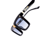 12 Pack: Matte Gold Bridge Chunky Square Wholesale Sunglasses