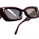 12 Pack: Velvet Edge Square Cateye Wholesale Sunglasses