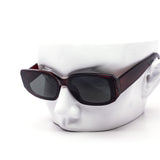 12 Pack: Modern Semi Rimless Rectangle Wholesale Sunglasses