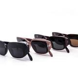 12 Pack: Modern Semi Rimless Rectangle Wholesale Sunglasses