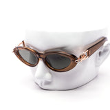 12 Pack: Spike Chain Cat Eye Premium Trend Wholesale Sunglasses
