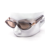 12 Pack: Spike Chain Cat Eye Premium Trend Wholesale Sunglasses