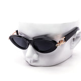 12 Pack: Spike Chain Cat Eye Premium Trend Wholesale Sunglasses