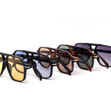 12 Pack: Sahara Sleek Square Aviator Wholesale Sunglasses