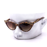 12 Pack: Wild Card Retro Leopard Cat Eye Wholesale Sunglasses