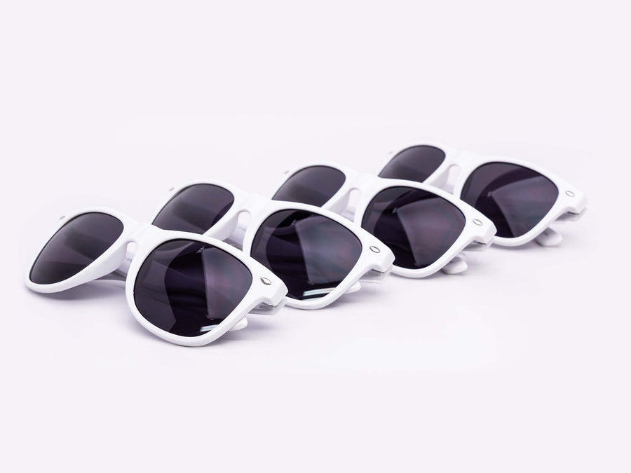 12 Pack: Maddox All-white Wholesale Sunglasses