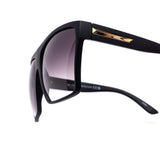 12 Pack: Classy Oversized Square with Metal Accent Gradient Wholesale Sunglasses