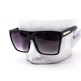 12 Pack: Classy Oversized Square with Metal Accent Gradient Wholesale Sunglasses