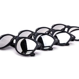 12 Pack: Timeless Retro Matte Black Mirror Wholesale Sunglasses