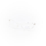 12 Pack: Petite Rhinestone Super Cateye Clear Wholesale Glasses