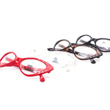 12 Pack: Petite Rhinestone Super Cateye Clear Wholesale Glasses