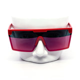 12 Pack: Cyberpunk Oversized Shield Wholesale Sunglasses