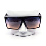 12 Pack: Cyberpunk Oversized Shield Wholesale Sunglasses