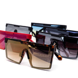 12 Pack: Cyberpunk Oversized Shield Wholesale Sunglasses