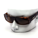 12 Pack: Biker Badge Rectangular Wraparound Wholesale Sunglasses