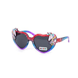 12 Pack: Kids Heart Rainbow Unicorn Wholesale Sunglasses