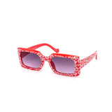 12 Pack: Kids Chunky Flower Power Square Gradient Wholesale Sunglasses