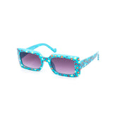 12 Pack: Kids Chunky Flower Power Square Gradient Wholesale Sunglasses