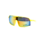 12 Pack: Kids Neon Fun Wraparound Shield Burnt Mirror Wholesale Sunglasses