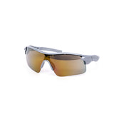 12 Pack: Kids Sports Wraparound Burnt Mirror Wholesale Sunglasses