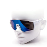 12 Pack: Neon Blast Kids Shield Large Wholesale Sunglasses