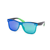 12 Pack: Polarized Rimless Color Mirror Monoblock Wholesale Sunglasses