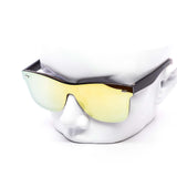 12 Pack: Polarized Rimless Color Mirror Monoblock Wholesale Sunglasses