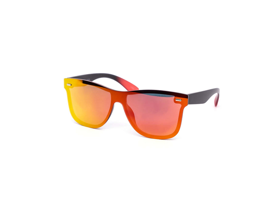 12 Pack: Polarized Rimless Color Mirror Monoblock Wholesale Sunglasses