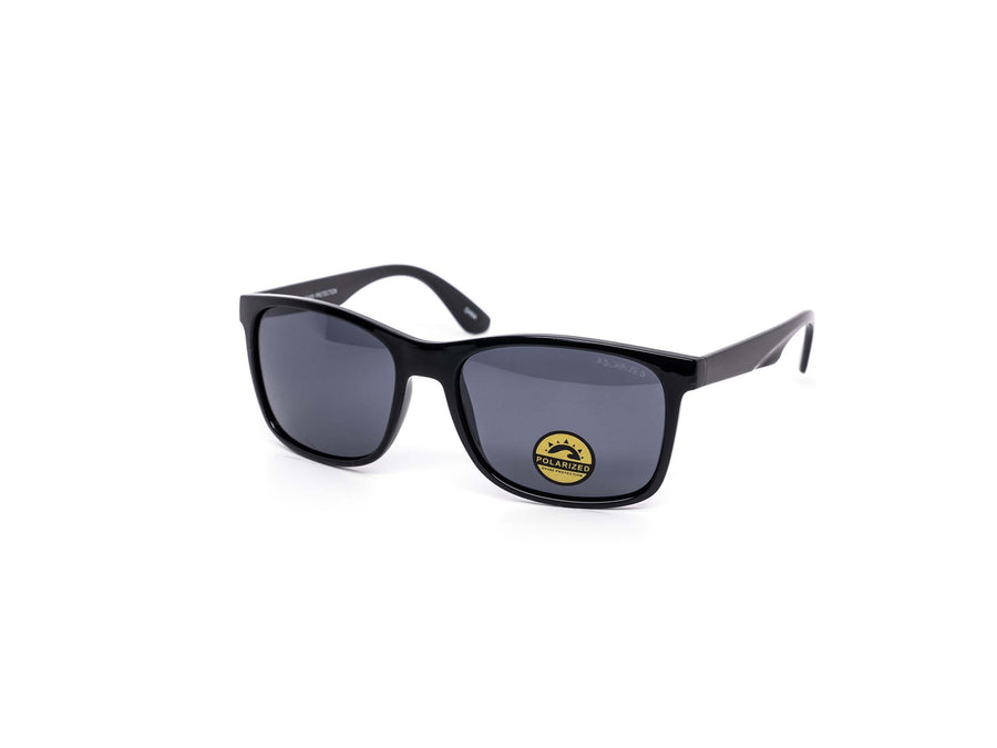 12 Pack: Polarized Classy Sleek Rebel Black & Tortoise Wholesale Sunglasses