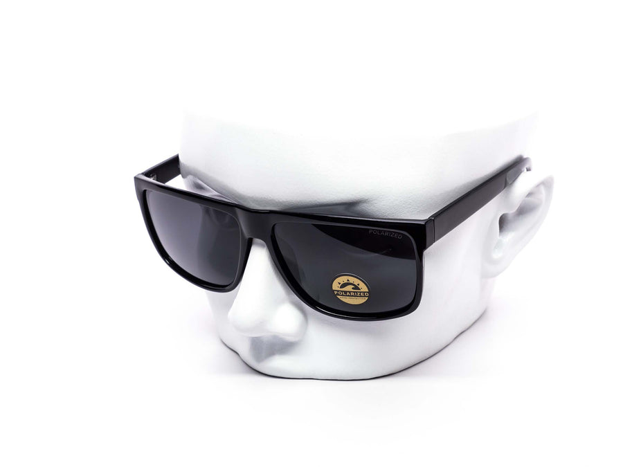 12 Pack: Polarized Color Mirror Black & Tortoise Wholesale Sunglasses