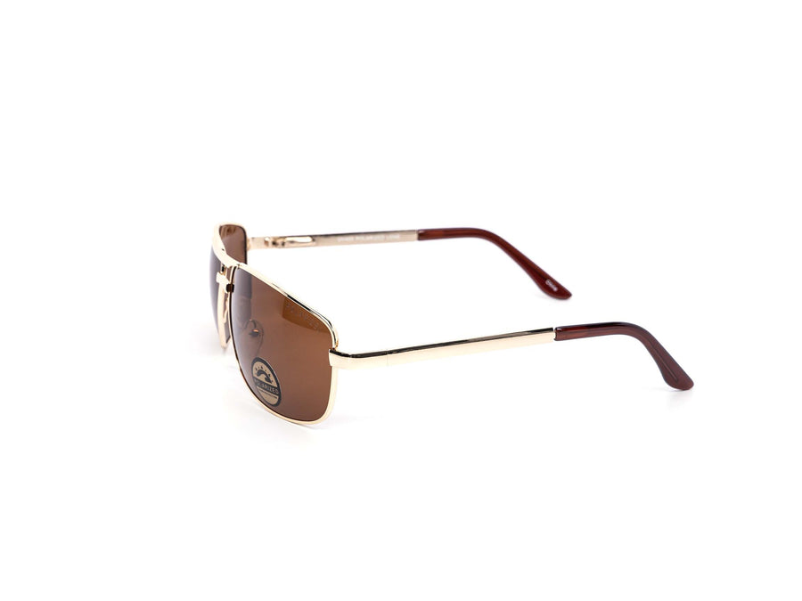 12 Pack: Polarized Slim Double Bridge Metal Aviator Wholesale Sunglasses