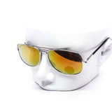 12 Pack: Polarized Skinny Double Bridge Metal Aviator Wholesale Sunglasses