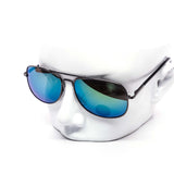 12 Pack: Polarized Skinny Double Bridge Metal Aviator Wholesale Sunglasses