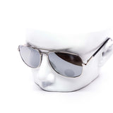 12 Pack: Polarized Skinny Double Bridge Metal Aviator Wholesale Sunglasses