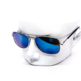 12 Pack: Polarized Skinny Double Bridge Metal Aviator Wholesale Sunglasses