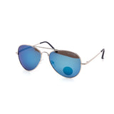 12 Pack: Polarized Medium Aviator Assorted Mirror Wholesale Sunglasses