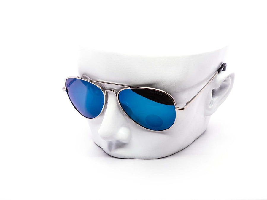 12 Pack: Polarized Medium Aviator Assorted Mirror Wholesale Sunglasses