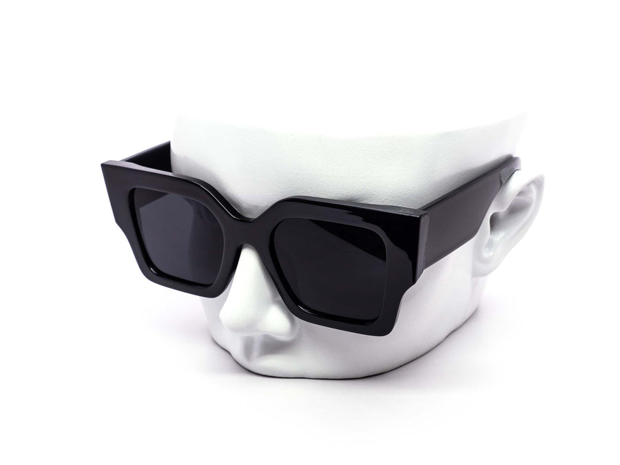 12 Pack: Oversized Chunky Tommy Square Blackout Wholesale Sunglasses