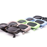 12 Pack: Trendy Chunky Square Bold Fashion Wholesale Sunglasses