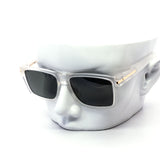 12 Pack: Polarized Square Frames with Metal Accents Wholesale Sunglasses