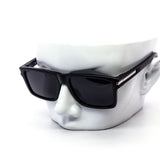 12 Pack: Polarized Square Frames with Metal Accents Wholesale Sunglasses