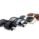 12 Pack: Polarized Square Frames with Metal Accents Wholesale Sunglasses