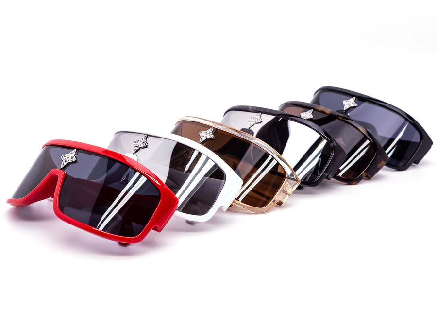 12 Pack: Lux Vogue Star Rhinestone Wholesale Sunglasses