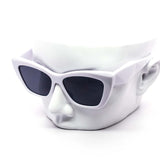 12 Pack: Trendy Chunky Cateye Prism Fashion Wholesale Sunglasses