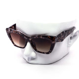 12 Pack: Trendy Chunky Cateye Prism Fashion Wholesale Sunglasses