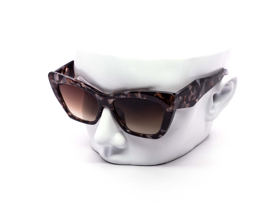 12 Pack: Trendy Chunky Cateye Prism Fashion Wholesale Sunglasses
