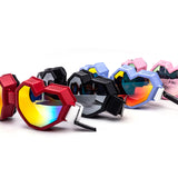 12 Pack: Heart Shield Festival Goggles Wholesale Sunglasses