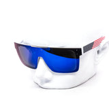 12 Pack: Polarized USA Shield Style Mirror Wholesale Sunglasses